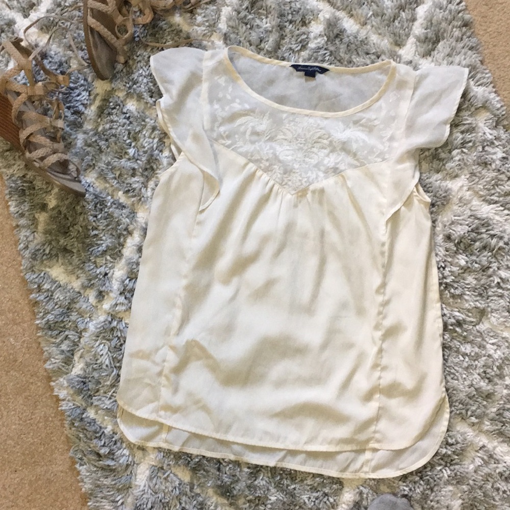 Sheer Cream Blouse